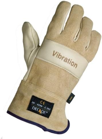 Decade 49503 Premium Glove Full-Finger Safety Cuff Full-Finger Right Hand Tan L