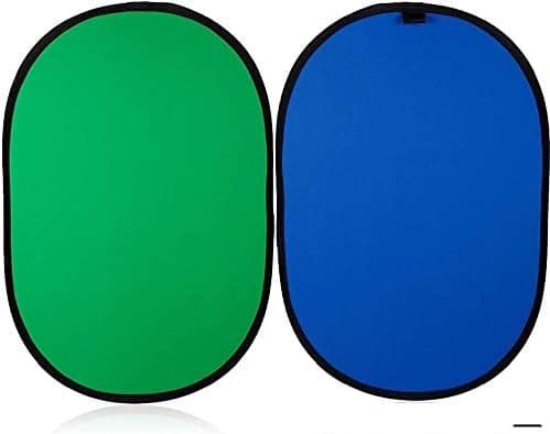 StudioFX Green/Blue 5x6.5 feet Background Panel Popup Backdrop Reversible Collapsible Screen by Kaezi Photo