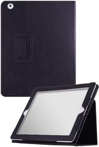 HHI UrbanFlip Series Viewing Stand Case for iPad 4 with Retina display / The new iPad (3rd Generation) / iPad 2 - Black (Built-in magnet for sleep and wake feature) (include a HHI Stylus Pen)