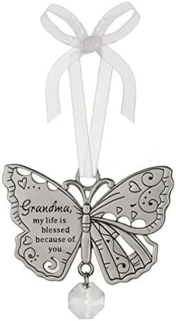 Ganz Grandma, My Life is Blessed Because of You - Beautiful Blessing Butterfly Ornament