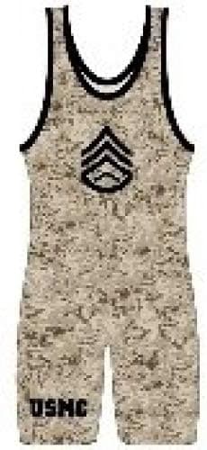 Matman Marine Camo Wrestling Singlet