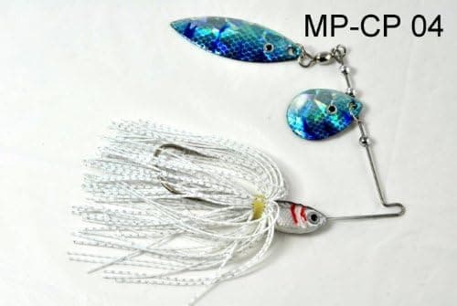 Akuna MP-CP 1/2 oz Custom Hand Painted Holographic Fishing Lures with Willow/Colorado Blades