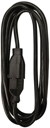 Master Electrician 02211ME 10-Feet Round Vinyl Extension Cord, Black