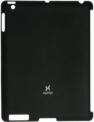 XUMA Smart Cover Compatible Snap-On Case for iPad 2nd, 3rd, 4th Gen (Black)