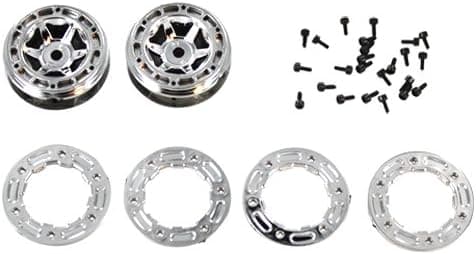 Redcat 24709 Wheel Rims + Wheel Frames + Cap Head Hex Self Tapping Screw (24 Piece), 1.5 x 4mm