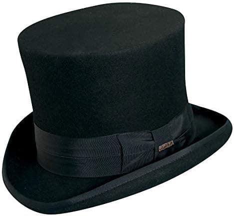 Scala Men's Wool Felt Top Hat