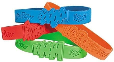 Valley Mall Superhero Sayings Bracelets (24, Various)