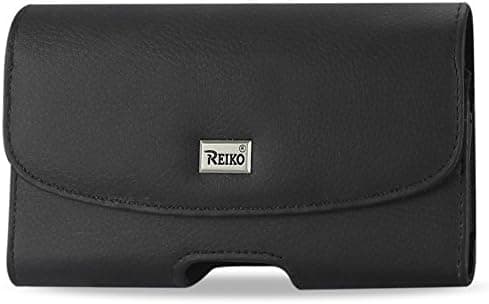Reiko Wireless Horizontal Pouch for Blu Studio 5.5 Plus Poly Bag - Black