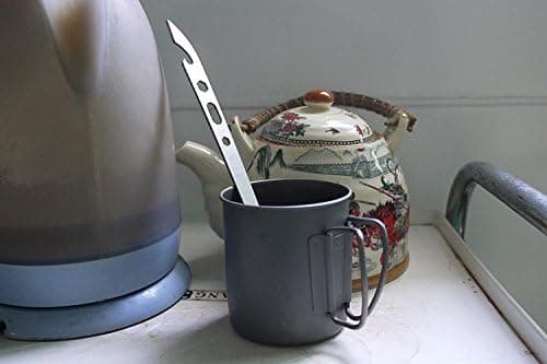 Edcgear Multi-function Titanium Long Handle Spork Spoon Multi Tool Screwdriver - Silver