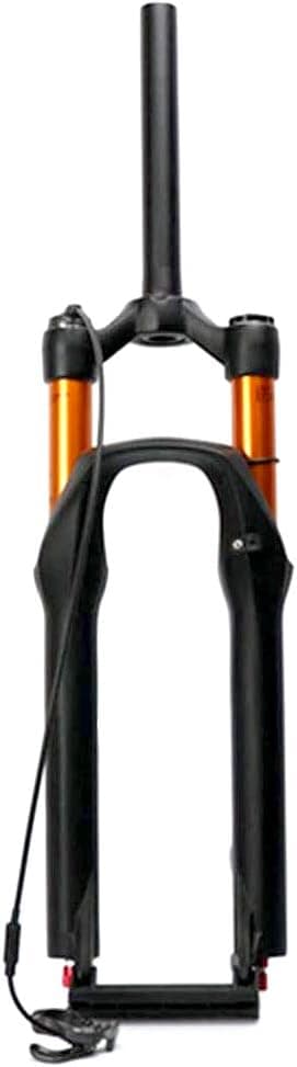 None Brand 26'' / 27.5''Alloy MTB Bicycle Shock Absorb Fork, Mountain Bike Air Suspension Front Fork, Fork for Bicycle Accessories (Remote Lockout)