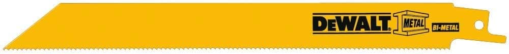DEWALT Reciprocating Saw Blades, Bi-Metal, 8-Inch, 14 TPI, 100-Pack (DW4809B)