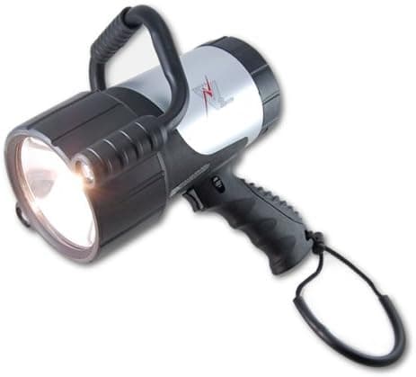 Vector 2,000,000 Candle Power AC/DC Rechargeable Spotlight - Recharge at Home in Vehicle or Boat