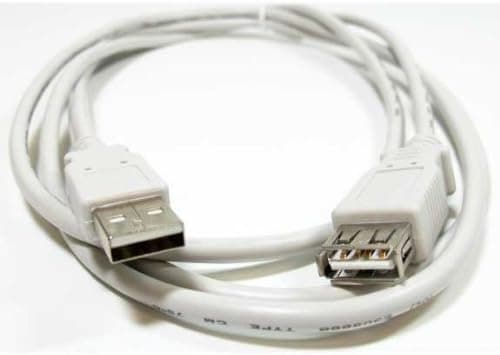 USB 2.0 Extension Cable, Type A Male to A Female (6 Feet, Off-White)