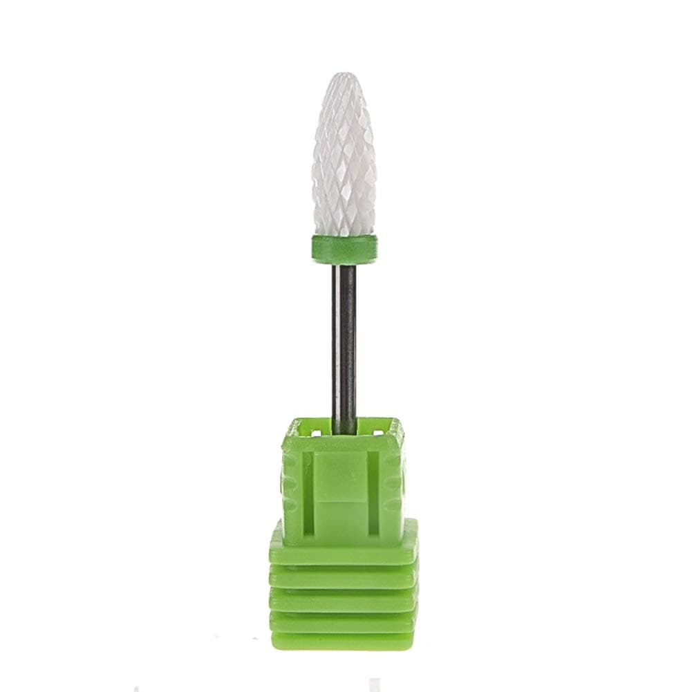 Ceramic Nail Drill Bits Pro Coarse Medium Fine Grit Manicure River Lake Electric Nail Drill Bits Drill Bitselectric nail (Grit: C - COARSE)