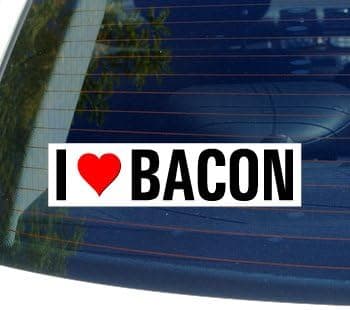 GRAPHICS & MORE I Love Heart Bacon - Window Bumper Sticker