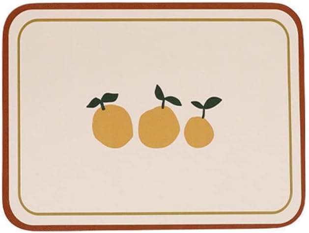 Placemats for Dining Table Heat Resistant Non-Slip Washable PVC Table Mats 18" x 12" Pear
