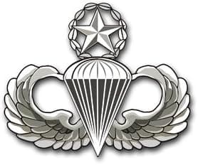 US Army Master Parachutist Wings Decal Sticker 3.8"