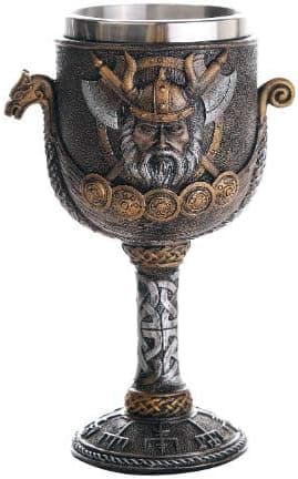 Pacific Giftware Viking Warrior Ship Ceremonial Chalice Cup 8oz Wine Goblet