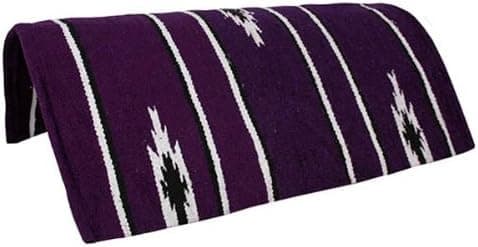 Tahoe Tack Navajo Acrylic Hand Woven Pony Saddle Blanket Pad 26 X 26 - Purple