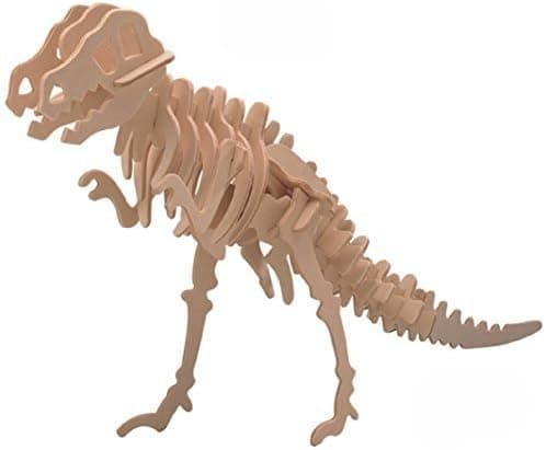 BITOO Smilelove 3D Wooden Puzzle Tyrannosaurus Animal Jigsaw Puzzle T-Rex Dinosaur Model Toy