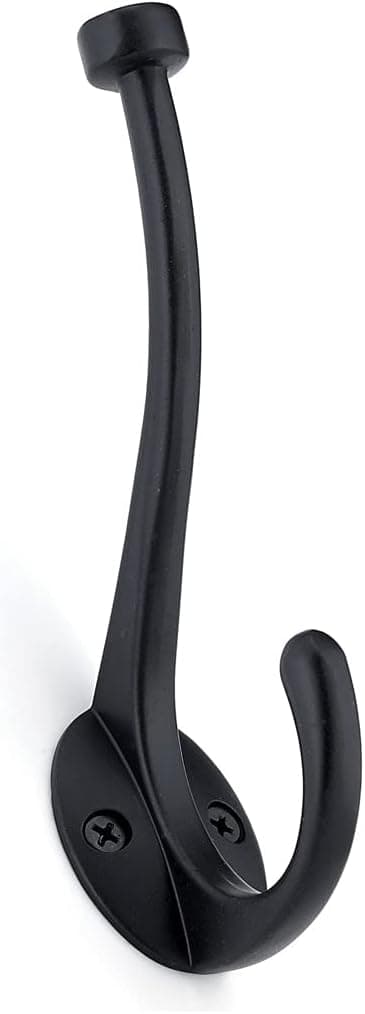 Richelieu Hardware 79629BAG Nystrom Classic Forged Iron Hook, Matte Black