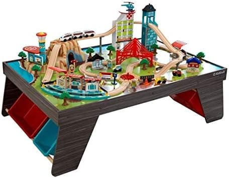 Kidkraft Transportation Station Train Set with Roll-Up Felt Play Mat - 2016 Exclusive Edition