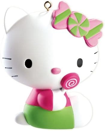 Hello Kitty With Lollipop 2012 Carlton Heirloom Ornament