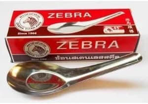 Zebra Spoon Chinese/japanese/thai Soup Spoon By Zebra High Quality Stainless Steel Kitchen (Pack of 6)