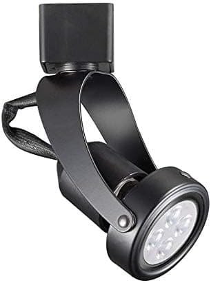 WAC Lighting, TK-104 Line Voltage Track Head with 8W GU10 LED Bulb 8 in Black for J