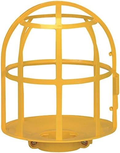Cooper 1465Y Yellow Plastic Light Bulb Guard with Adjustable Collar (Pack of 10)