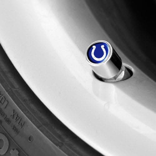NFL Indianapolis Colts 4-Pack Team Logo Valve Stem Caps