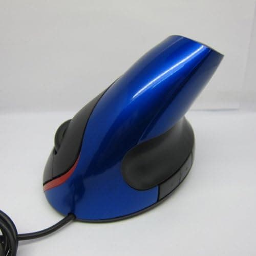 Vertical Ergonomic Optical Mouse Blue By Equal Sign