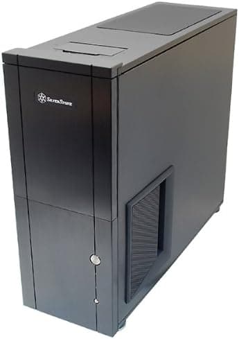 Silverstone Tek TJ10B-USB3.0 Aluminum ATX Full Tower Computer Case with 2X USB3.0 Front Ports Cases (Black)