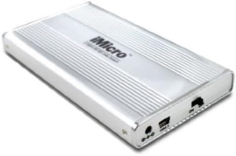 iMicro 2.5-Inch USB 2.0-SATA and IDE External Drive Enclosure IM25COM-SI (Silver)