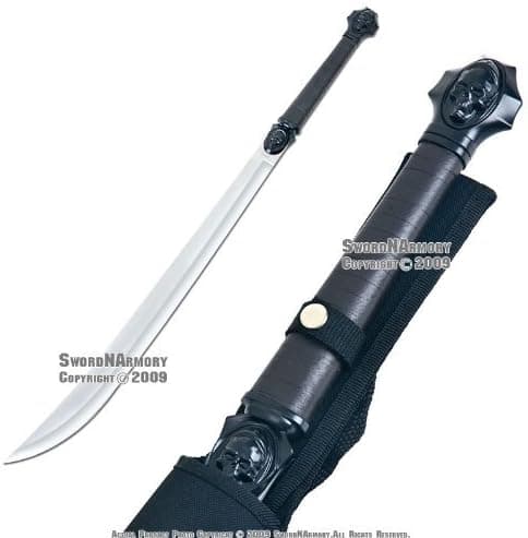 Demon Combat Ready Skull Broad Saber Sword* W/Shealth