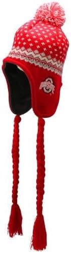NCAA Ohio State Buckeyes Ladies Timber Tassel Knit Beanie - Scarlet