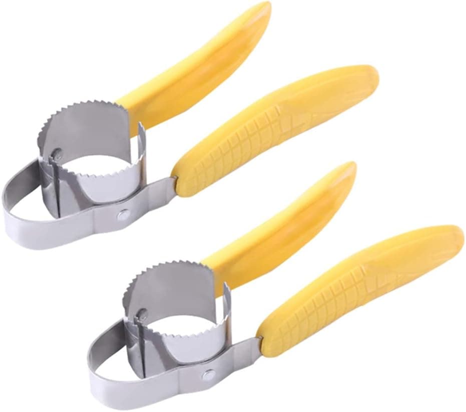 DOITOOL 2pcs Corn Cob Peeler Stripper Cutter Splitter Remover Thresher Cob Kerneler Cutter Remover Kitchen Gadgets