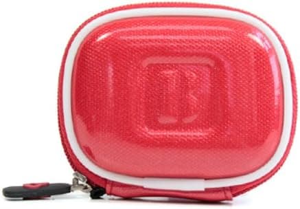 - RED Color with White Trim Premium Hi-Tech Design Bluetooth Head Set Pouch Carrying Case for Jabra Extreme BT2080 (+ 1pc Name TAG) -- Best Seller on Amazon! (IMPORTANT note: color of the actual item may differ from the pictures shown due to computer/tablet screen color variation)