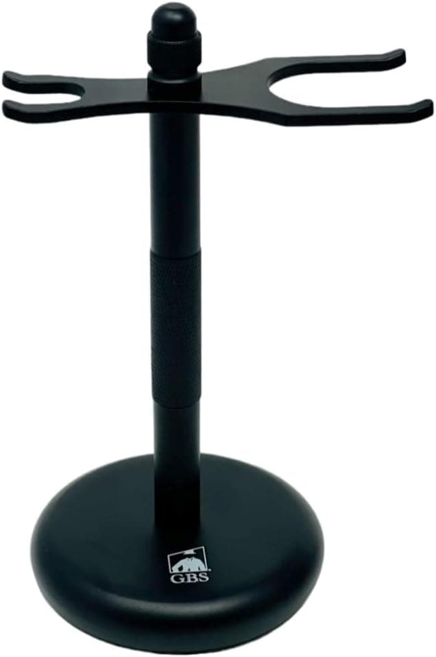 G.B.S Dual Stand for Razor & Brush Stand, Classic Black Matte