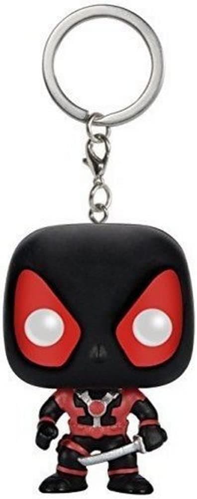 Funko POP Keychain: Marvel Black Suit Deadpool Action Figure