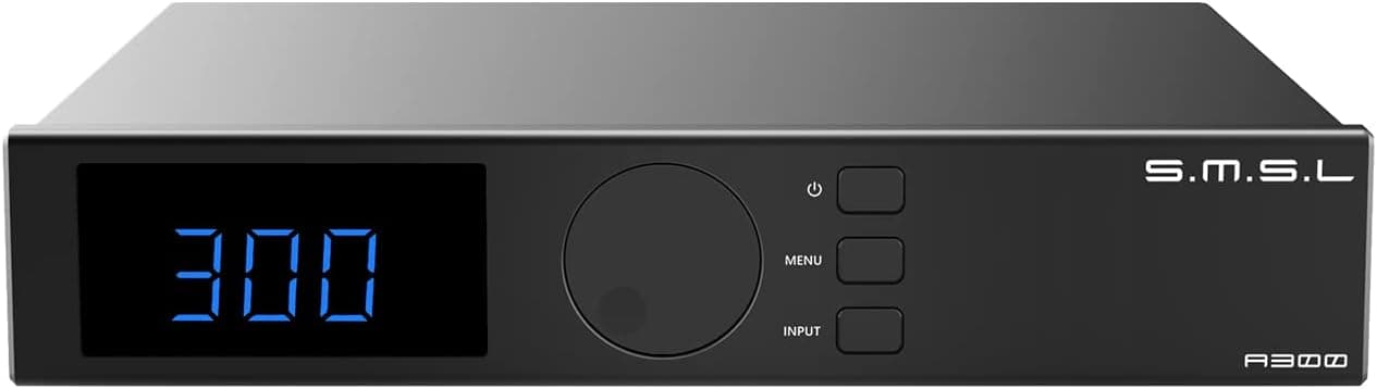 S.M.S.L A300 HiFi Power Amplifier, Class D Integrated Amp SDB Sound Effects Hi-Res Audio Receiver, RCA, Bluetooth 5.0, USB Input, 165W x 2 THD+N 0.004% (with Remote Control)
