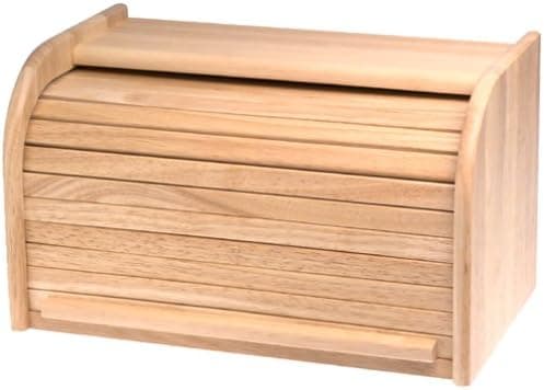 Kamenstein Natural Hardwood Rolltop Bread Box