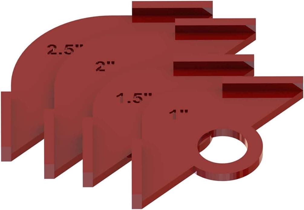 Corner Radius Template Set for Routers, Woodworking Corner Radius Jigs