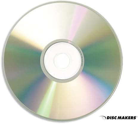 Premium Quality Blank CDs - Disc Makers Premium Blank CDs 700 MB 52x Silver CD-R 100-Disc Pack