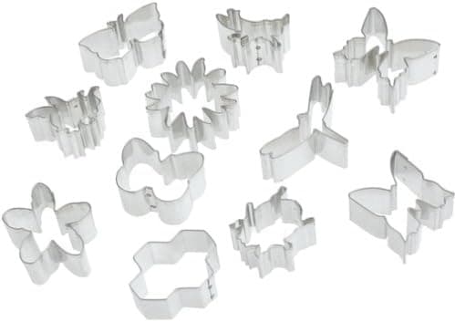 Harold's Kitchen Insects & Flowers Cookie Cutters, Set of 11 in a Tin