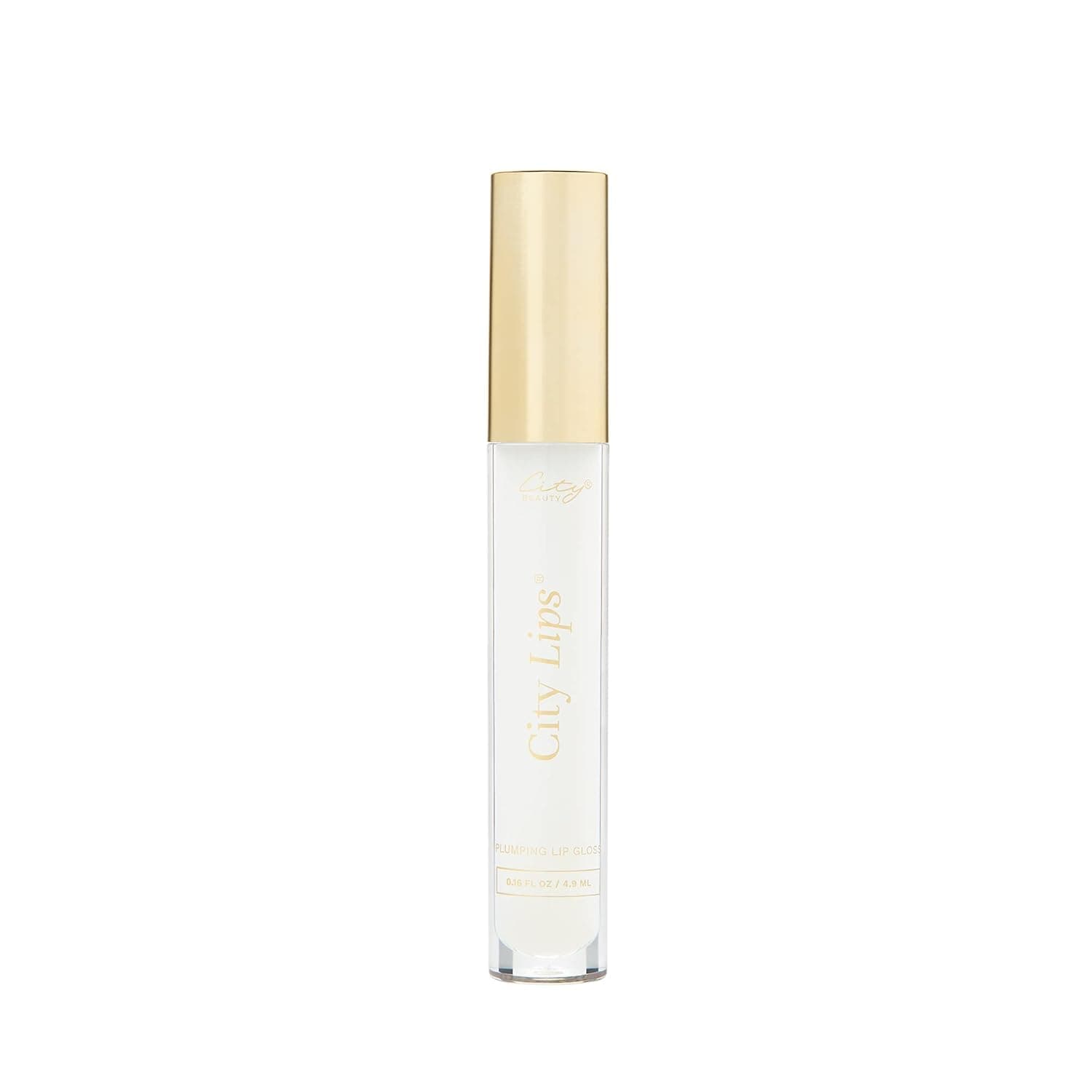 City Beauty City Lips Clear - Plumping Lip Gloss - Hydrate & Volumize - All-Day Wear - Hyaluronic Acid & Peptides Visibly Smooth Lip Wrinkles - Cruelty-Free