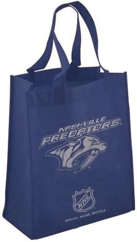 NHL Nashville Predators Navy Blue Reusable Tote Bag