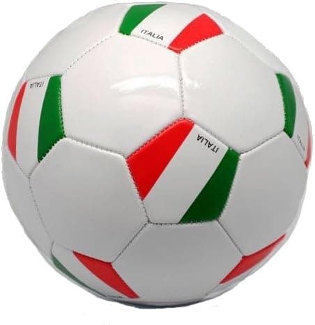 SUPERDAVES SUPERSTORE Italia Italy White Country Flag Soccer Ball Size 5. New