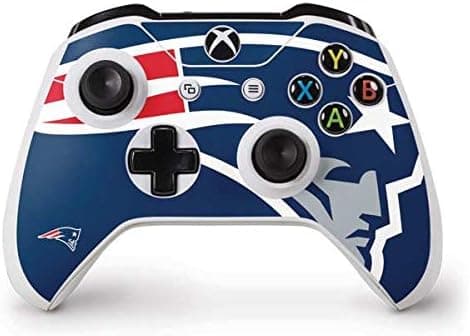 Skinit Decal Gaming Skin Compatible with Xbox One S Controller - Officially Licensed NFL New England Patriots Large Logo Design