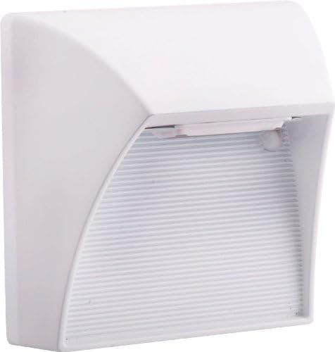 RAB Lighting 5" Square 5W Cool White LED Steplight, White Finish